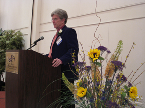 Jim Aylesworth accepts the Prairie State Award, March 19, 2009